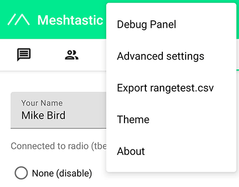 Meshtastic configuration options